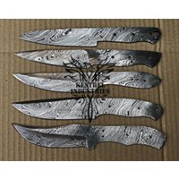 Lot Von 5 Damaskus Stahl Blank Klingen Messer Für Messerzubehör | Bb-416 von suresharpbladesshop