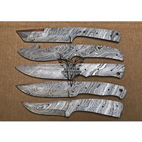 Lot Von 5 Damaskus Stahl Blank Klingen Messer Für Messerzubehör | Bb-421 von suresharpbladesshop