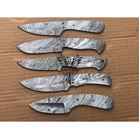 Lot Von 5 Damaskus Stahl Blank Klingen Messer Für Messerzubehör | Bb-426 von suresharpbladesshop
