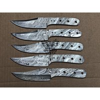 Lot Von 5 Damaskus Stahl Blank Klingen Messer Für Messerzubehör | Bb-429 von suresharpbladesshop