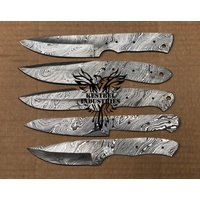 Lot Von 5 Damaskus Stahl Leere Klinge Messer Für Machen Liefert | Su-302 von suresharpbladesshop