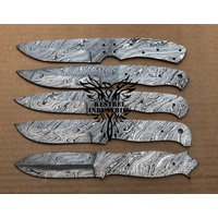 Lot Von 5 Damaskus Stahl Leere Klinge Messer Für Machen Liefert | Su-303 von suresharpbladesshop