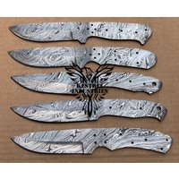 Lot Von 5 Damaskus Stahl Leere Klinge Messer Für Machen Liefert | Su-305 von suresharpbladesshop