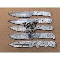 Lot Von 5 Damaskus Stahl Leere Klinge Messer Für Machen Liefert | Su-307 von suresharpbladesshop