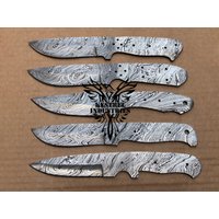 Lot Von 5 Damaszener Stahl Blank Klingenmesser Für Messer Machen Lieferungen | Su-306 von suresharpbladesshop