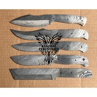 Lot Von 5 Damaszener Stahl Blank Klingenmesser Für Messer Machen Zubehör | Su-309 von suresharpbladesshop