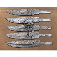 Set 5 Damast-stahl-Rohlinge Für Messerherstellungszubehör | Bb-422 von suresharpbladesshop