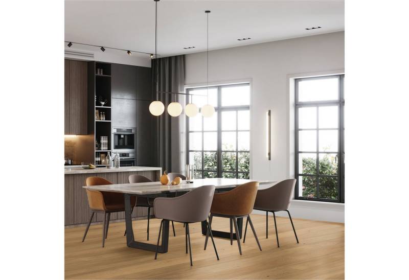 susify Parkett Premium Klick-Designboden mit wasserresistentem Eiche Echtholzfurnier, Packung mit 2,16 qm, Versandkostenfreie Lieferung, Wasserressistent und Echtholzoberfläche von susify