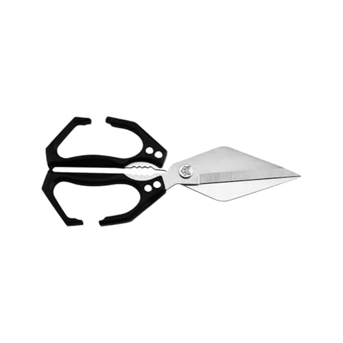 susiodeu Ergonomische Küchenschere Hochleistungsschere zum Schneiden von Fleisch, Obst und Gemüse, reduziert die Ermüdung der Hand, rostfrei, Schwarz susiodeu Ergonomische Küchenschere Hochleistungsschere zum Schneiden von Fleisch, Obst und Gemüse, reduziert die Ermüdung der Hand, rostfrei, Schwarz von susiodeu