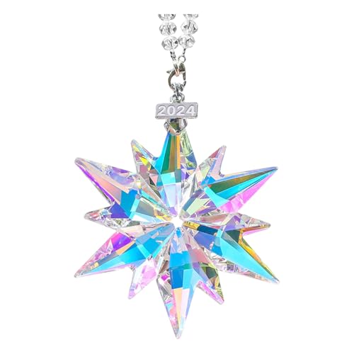 susiodeu Exquisite Weihnachtsstern Dekorationen leuchten hell auf dem Baum. Kristall Weihnachtsbaumschmuck, Glas Schneeflocken Dekoration, A, 75MM susiodeu Exquisite Weihnachtsstern Dekorationen leuchten hell auf dem Baum. Kristall Weihnachtsbaumschmuck, Glas Schneeflocken Dekoration, A, 75MM von susiodeu