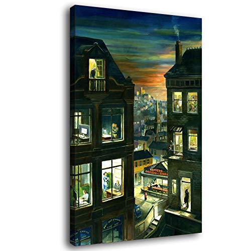 Phil Lockwood Edward Hopper Leinwand-Kunst-Poster und Wand-Kunstdruck, modernes Familienschlafzimmerdekor-Poster von sususu