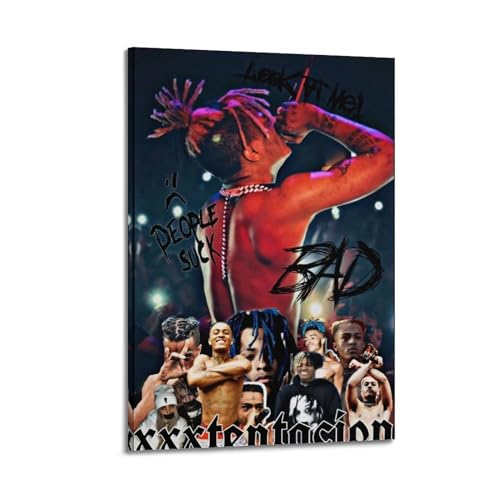 Xxxtentacion Poster, Raumdekoration, ästhetisches Poster, künstlerisches Poster für Schlafzimmer, Wohnzimmer, Wände, 20 x 30 cm, Rahmenstil Xxxtentacion Poster, Raumdekoration, ästhetisches Poster, künstlerisches Poster für Schlafzimmer, Wohnzimmer, Wände, 20 x 30 cm, Rahmenstil von suumyo