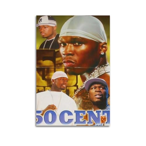 suumyo 50 Cent Poster, Raumdekoration, ästhetisches Poster, künstlerisches Poster für Schlafzimmer, Wohnzimmer, Wände, 30 x 45 cm, ungerahmter Stil von suumyo