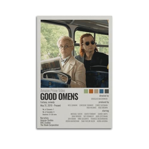 Good Omens Poster, Raumdekoration, ästhetisches Poster, künstlerisches Poster für Schlafzimmer, Wohnzimmer, Wände, 30 x 45 cm, ungerahmter Stil Good Omens Poster, Raumdekoration, ästhetisches Poster, künstlerisches Poster für Schlafzimmer, Wohnzimmer, Wände, 30 x 45 cm, ungerahmter Stil von suumyo