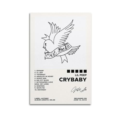 Lil Peep Poster, Raumdekoration, ästhetisches Poster, künstlerisches Poster für Schlafzimmer, Wohnzimmer, Wände, 50 x 75 cm, ungerahmter Stil Lil Peep Poster, Raumdekoration, ästhetisches Poster, künstlerisches Poster für Schlafzimmer, Wohnzimmer, Wände, 50 x 75 cm, ungerahmter Stil von suumyo