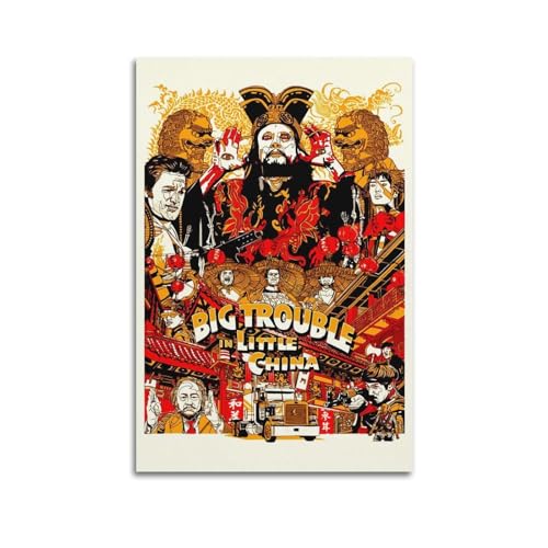 suumyo Poster "Big Trouble in Little China", Raumdekoration, ästhetisches Poster, künstlerisches Poster für Schlafzimmer, Wohnzimmer, Wände, 20 x 30 cm, ungerahmter Stil von suumyo