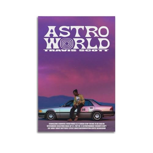 Suumyo Travis Scott Poster - Ästhetische Raumdekoration für Schlafzimmer und Wohnzimmer - Künstlerisches Wandbild, 20 x 30 cm, Ungerahmt von suumyo