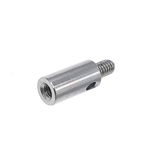 Gewindeadapter 4-48 Außengewinde Schaft auf M2,5 Innengewinde für Messuhr 5mm Durchmesser 10mm lang von suxing