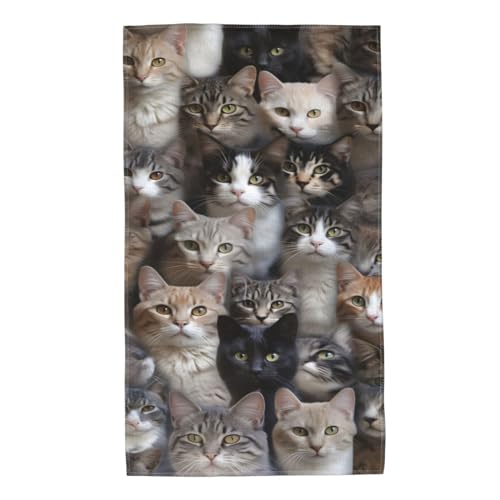 40X70cm Strandhandtuch Katze Strandtücher Tragbares Strandlaken Leichtes Handtuch Für Fitness Sauna Spa von suzhouzhuohuijiguangjinshuzhipinyouxiangongsi5244