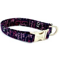 Love Notes - Valentinstagsdruck Hundehalsband Von Swanky Pet von swankypet