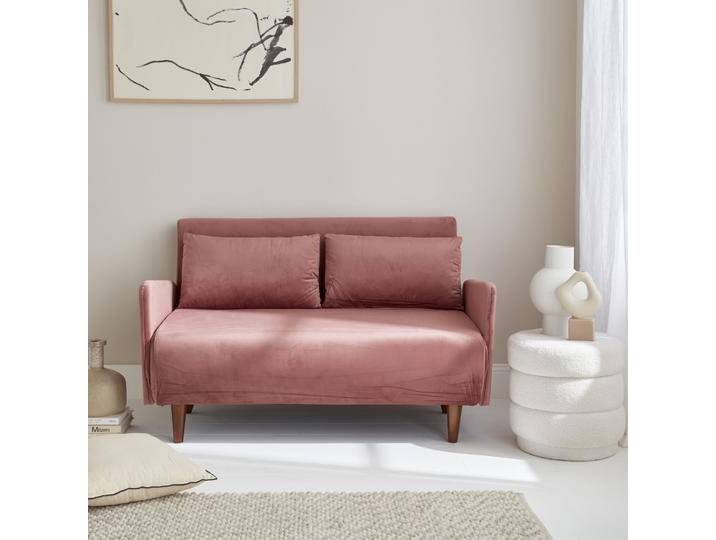 2-Sitzer-Sofa mit Samtbezug Altrosa - sweeek von sweeek
