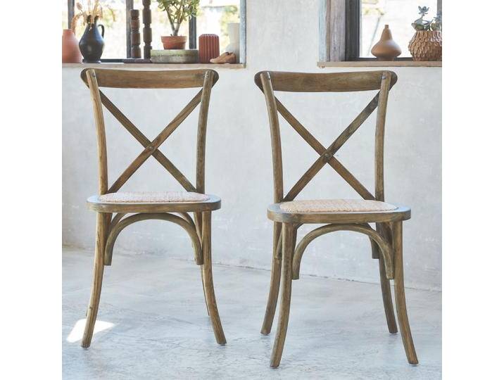 2er Set Bistrostühle aus Holz Braun - sweeek 2er Set Bistrostühle aus Holz Braun - sweeek von sweeek