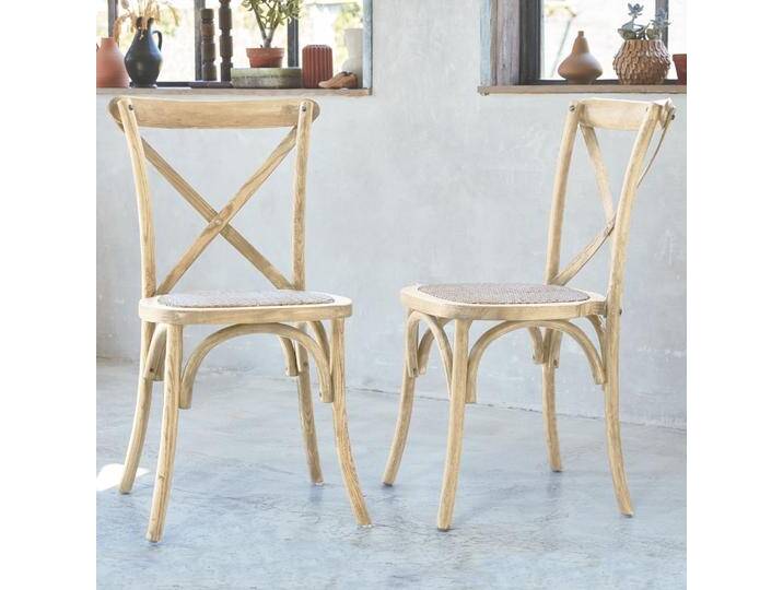 2er Set Bistrostühle aus Holz Natur - sweeek 2er Set Bistrostühle aus Holz Natur - sweeek von sweeek