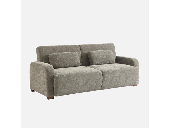 3-Sitzer Schlafsofa mit Stoffbezug Graugrün - sweeek von sweeek