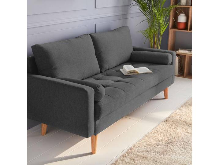 3-Sitzer Sofa Dunkelgrau - sweeek 3-Sitzer Sofa Dunkelgrau - sweeek von sweeek