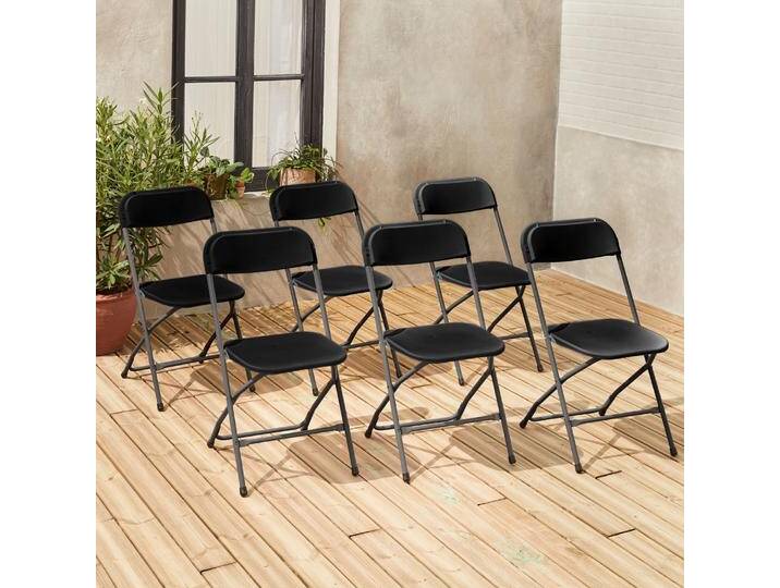 Klappbare Party-Stühle Dunkelgrau - sweeek Klappbare Party-Stühle Dunkelgrau - sweeek von sweeek