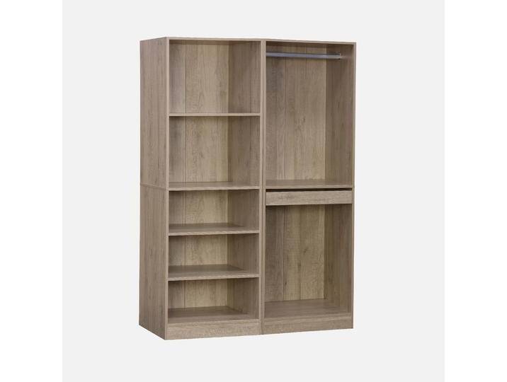 Modulares Kleiderschrank-Set mit 2 Elementen Natur - sweeek Modulares Kleiderschrank-Set mit 2 Elementen Natur - sweeek von sweeek