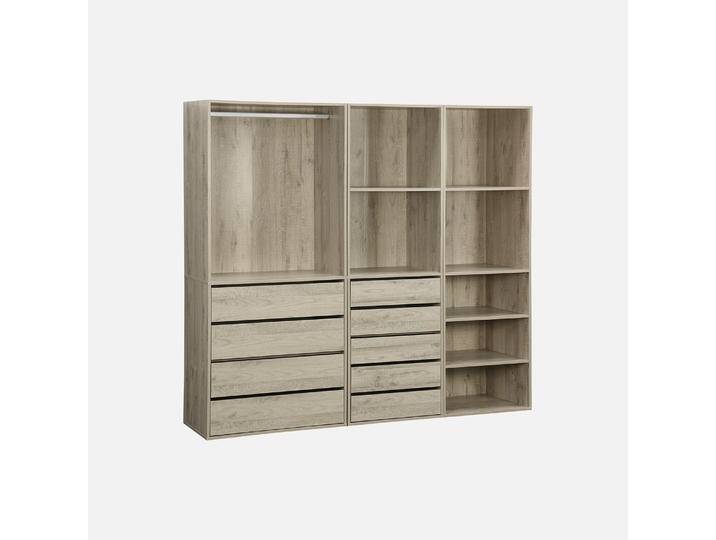 Modulares Kleiderschrank-Set mit 3 Elementen Natur - sweeek Modulares Kleiderschrank-Set mit 3 Elementen Natur - sweeek von sweeek