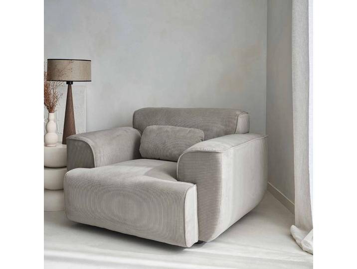 Sessel mit Cordbezug Hellgrau - sweeek von sweeek