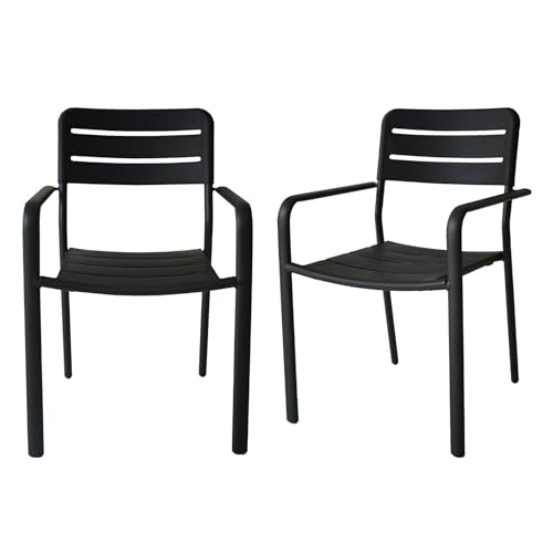 sweeek - 2er Set Sessel aus Stahl und Kunststoff Memphis 62x57x90cm (8kg) von sweeek