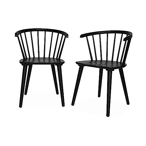 sweeek - 2er-Set Sprossenstühle aus Holz und Sperrholz, Paula, B 53 x T 47,5 x H 76cm von sweeek