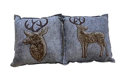 Kuschelige Filz Kissen Hirsch im 2er Set von Gilde Kuschelige Filz Kissen Hirsch im 2er Set von Gilde von sweetex