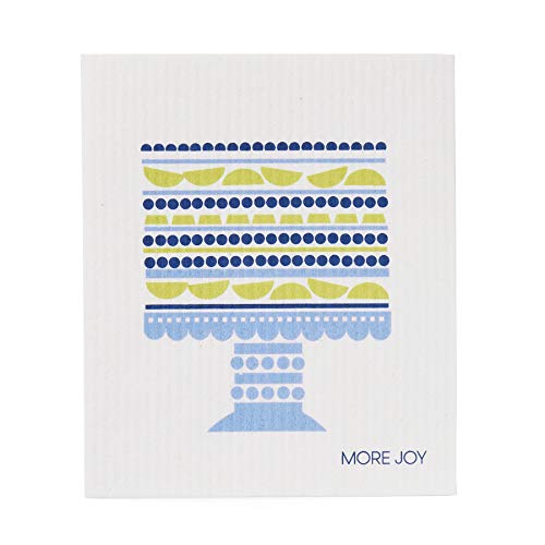 More Joy - Swedish Dishcloth - Schwedische Spültuch - Schwamm - biologisch abbaubar - Öko - Langlebig, Waschbar - (Blueberry Cake) von sweetgum