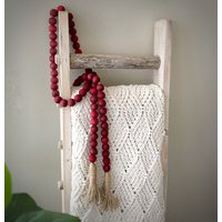 Bücherregal Dekor - Decke Leiter Holz Perlen Girlande Bauernhaus Strang Bücherregal Dekor - Decke Leiter Holz Perlen Girlande Bauernhaus Strang von sweetharvestdesigns