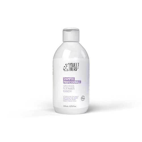 SweetHerd Argan Anti-Gelb-Shampoo für Hunde – geeignet für alle Felltypen für kurzes und langes Fell – 200 ml, für den täglichen Gebrauch, hergestellt in Italien und ohne Tierversuche SweetHerd Argan Anti-Gelb-Shampoo für Hunde – geeignet für alle Felltypen für kurzes und langes Fell – 200 ml, für den täglichen Gebrauch, hergestellt in Italien und ohne Tierversuche von sweetherd
