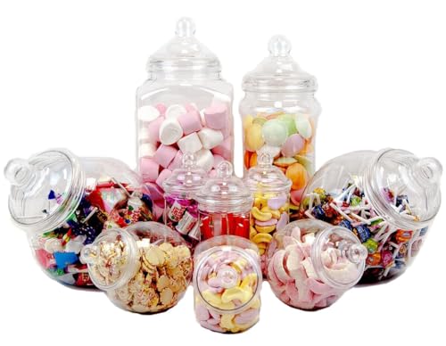 sweets desire Partytüten aus Kunststoff, 10 Stück, Verschiedene Gläser von sweets desire