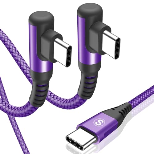 USB C auf USB C Kabel 60W PD 3.0[2Stück 2M],Typ-C Ladekabel iPhone 15 Schnellladekabel USB-C Ladegerät Nylon für iPhone 15 Pro Max,MacBook iPad Pro Mini Air,Galaxy S24 S23 Note 20,Pixel,Switch,Tablets von sweguard