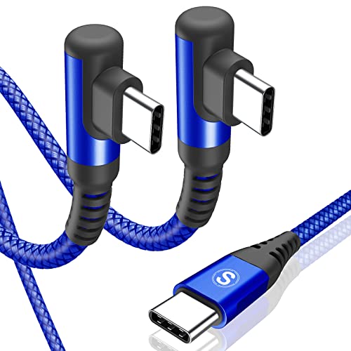 USB C auf USB C Kabel 60W PD 3.0[2Stück 3M],Typ-C Ladekabel iPhone 15 Schnellladekabel USB-C Ladegerät Nylon für iPhone 15 Pro Max,MacBook iPad Pro Mini Air,Galaxy S24 S23 Note 20,Pixel,Switch,Tablets von sweguard