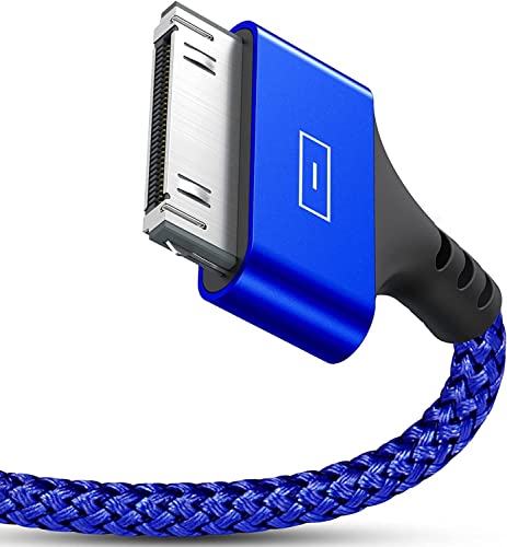 USB Kabel iPhone 4 Ladekabel 2Meter 30-poliges Haltbares Nylon Geflochtenes USB-Ladekabel Synchroner Dockanschluss Datenkabel iPhone 4 / 4S / 3GS / 3G / iPad/iPod Datenübertragungskompatibel (Blau) von sweguard