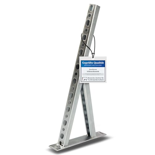 Schienenkonsole swettews 400 bis 700 mm Wandträger Auslegerkonsole Schwerlastträger Träger (700 mm) in Silber, Stahl, Wandmontage, 3.5 cm breit, 70 cm lang, 30 cm hoch, 5 mm tief, Belastbar bis 300 kg von swettews