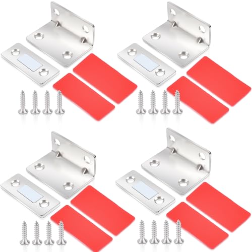 Magnetschnäpper Stark, 4 Stück Tür Magnete für Schranktüren, Magnetschnäpper Ultra Dünn L-Shaped Türmagnet Magnetverschluss Schrank Schrankmagnete Selbstklebend Türschließer Möbelmagnete Magnetschnäpper Stark, 4 Stück Tür Magnete für Schranktüren, Magnetschnäpper Ultra Dünn L-Shaped Türmagnet Magnetverschluss Schrank Schrankmagnete Selbstklebend Türschließer Möbelmagnete von swihorab