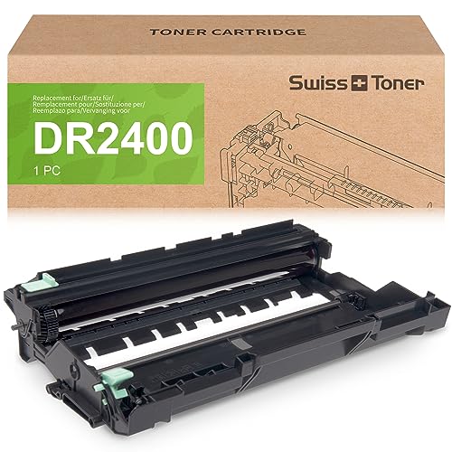 swiss toner DR2400 DR-2400 Trommel Kompatibel für Brother TN2420 Toner für MFC-L2710DN MFC-L2730DW MFC-L2750D HL-L2310D HL-L2350DN HL-L2370DN HL-L2375DW DCP-L2510D DCP-L2530DW -1 Pack von swiss toner