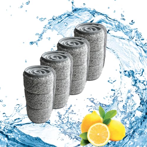 Swoopstop Mikrofaser Ersatzpad 4er Pack für Swoopstop S2 Wischmopp Set mit Eimer - Mit 1 Lasche - Passt für alle Bodenarten - maschinenwaschbar - 140% saugfähig (4) von swoopstop