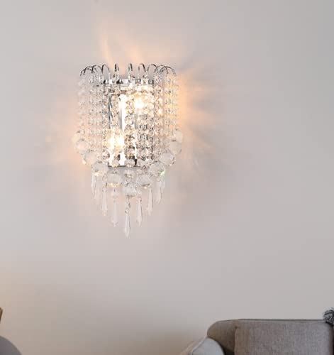 SXYSXYSXY Kristall Wandleuchten innen Modern Wandlampe Europäischen Nachttischlampe Minimalismus Wandleuchte Wandbeleuchtung Schlafzimmer Wohnzimmer Loft Treppen Dekoration E14 22 * 32cm von SXYSXYSXY