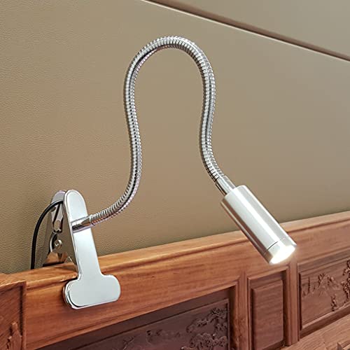 SXYSXYSXY LED-Leselampe Klemmleuchte 1W Schwanenhals Flexibles Klemmlicht Weißes Licht 6000K USB Klemmlampe für Schlafzimmer Augenpflege Schreibtischlampe Büro Tischlampe Für Buch Bett,Silber SXYSXYSXY LED-Leselampe Klemmleuchte 1W Schwanenhals Flexibles Klemmlicht Weißes Licht 6000K USB Klemmlampe für Schlafzimmer Augenpflege Schreibtischlampe Büro Tischlampe Für Buch Bett,Silber von SXYSXYSXY