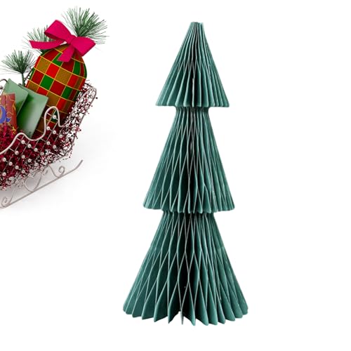 Christbaum Tischdekoration - Papier Wabendeko Für Weihnachten | Bunt Niedliche Festdeko Für Esstisch Party Wohnzimmer Bücherregal Schlafzimmer Christbaum Tischdekoration - Papier Wabendeko Für Weihnachten | Bunt Niedliche Festdeko Für Esstisch Party Wohnzimmer Bücherregal Schlafzimmer von syayw